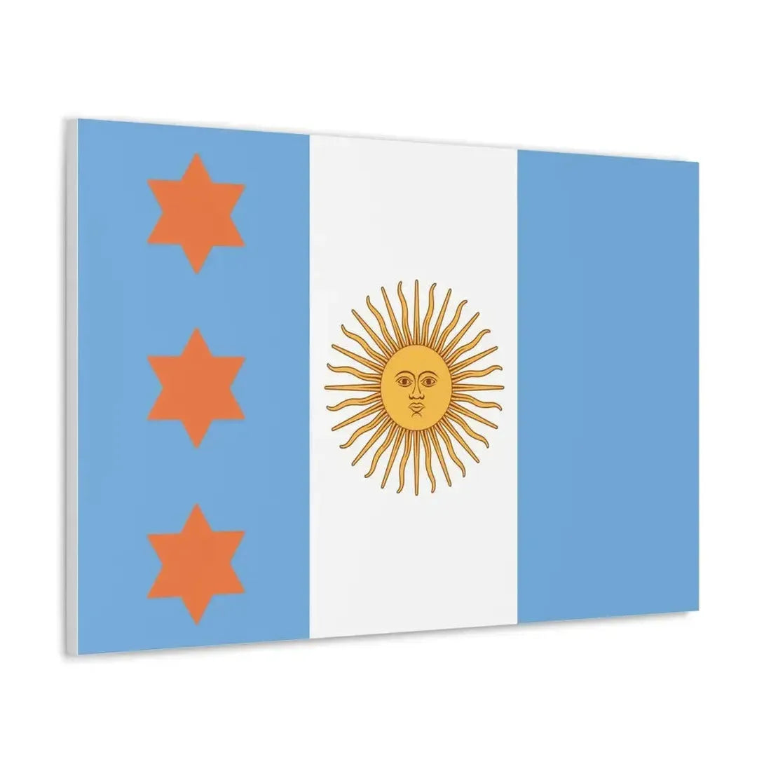 Flag of Argentine Teniente General 1894 to 1904 - Canvas Wall Art - The Sticker Space