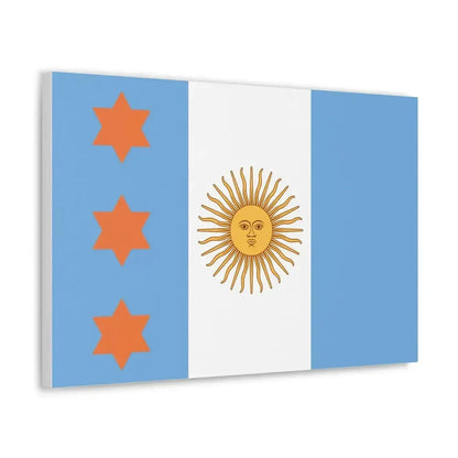 Flag of Argentine Teniente General 1894 to 1904 - Canvas Wall Art - The Sticker Space