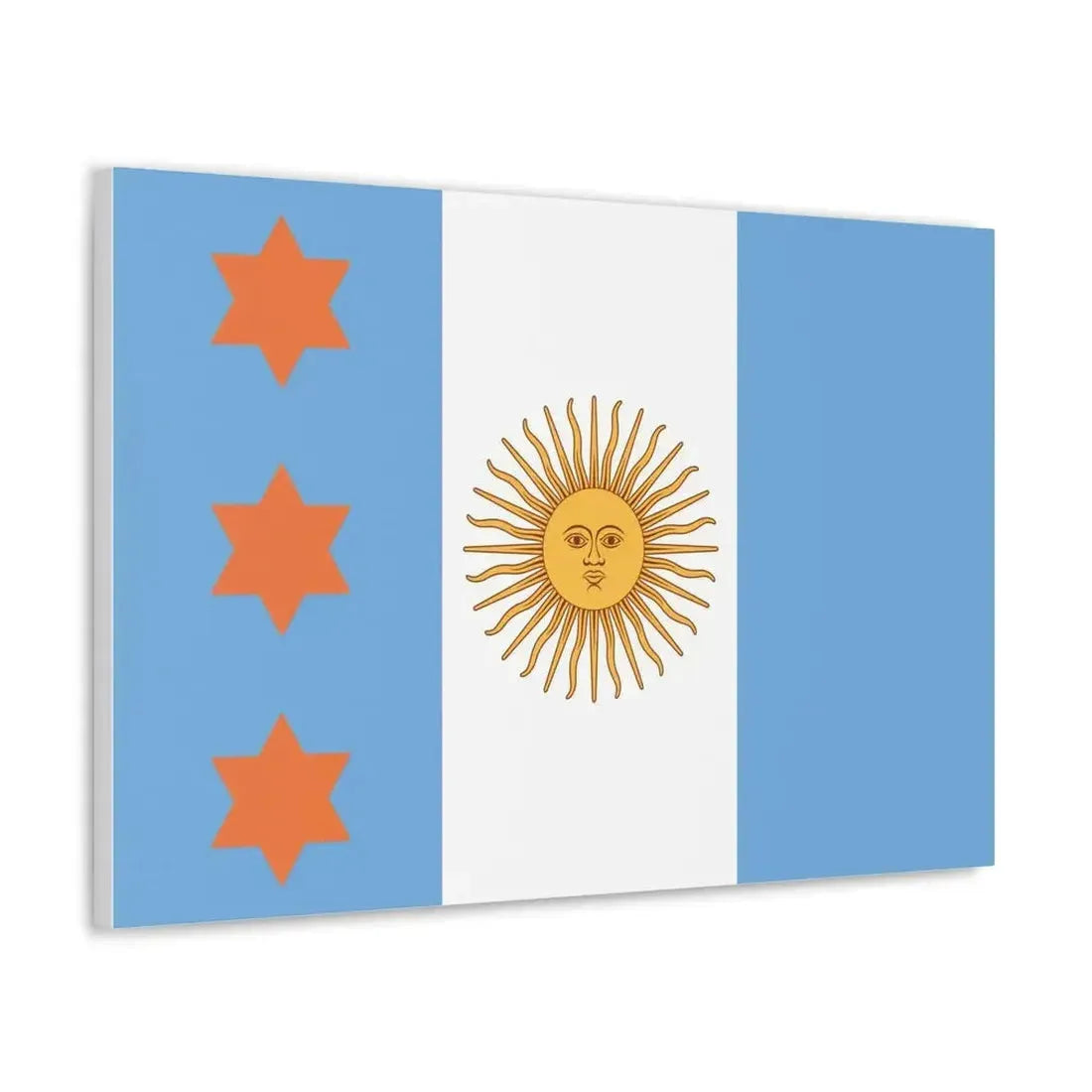 Flag of Argentine Teniente General 1894 to 1904 - Canvas Wall Art - The Sticker Space