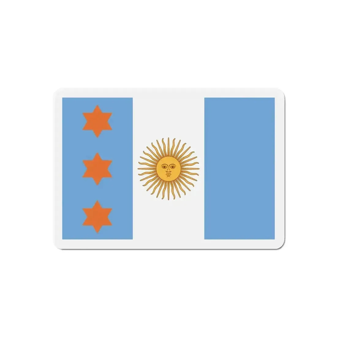 Flag of Argentine Teniente General 1894 to 1904 - Refrigerator Magnet - The Sticker Space