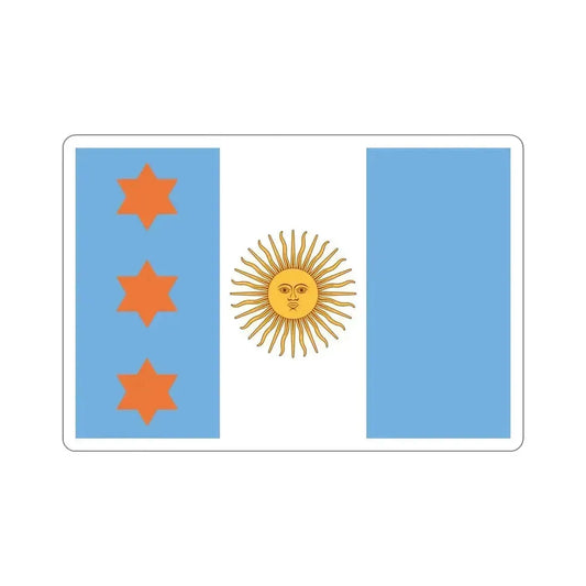 Flag of Argentine Teniente General 1894 to 1904 STICKER Vinyl Die-Cut Decal 6 Inch - The Sticker Space