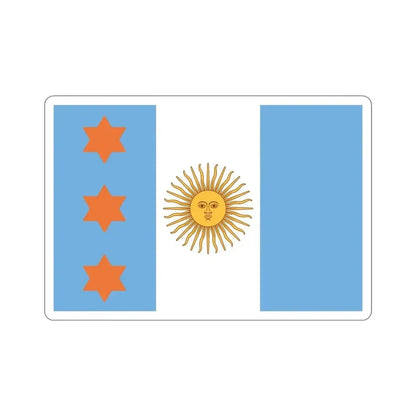 Flag of Argentine Teniente General 1894 to 1904 STICKER Vinyl Die-Cut Decal - The Sticker Space