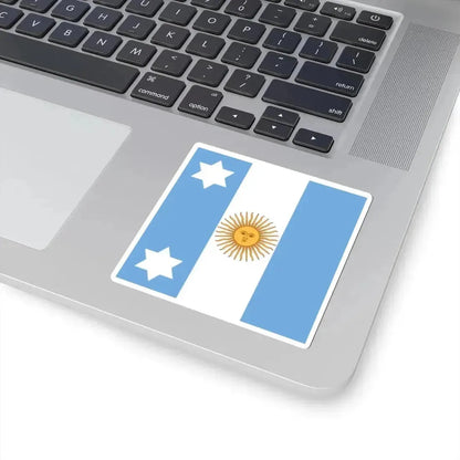 Flag of Argentine Vice Admiral 1894-1904 (Argentina) STICKER Vinyl Kiss-Cut Decal - The Sticker Space