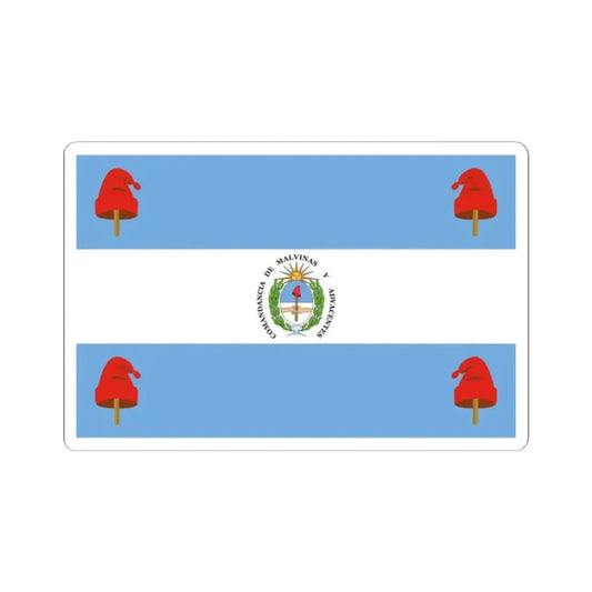 Flag of Argentinian Malvines (Argentina) STICKER Vinyl Kiss-Cut Decal 2 Inch White - The Sticker Space