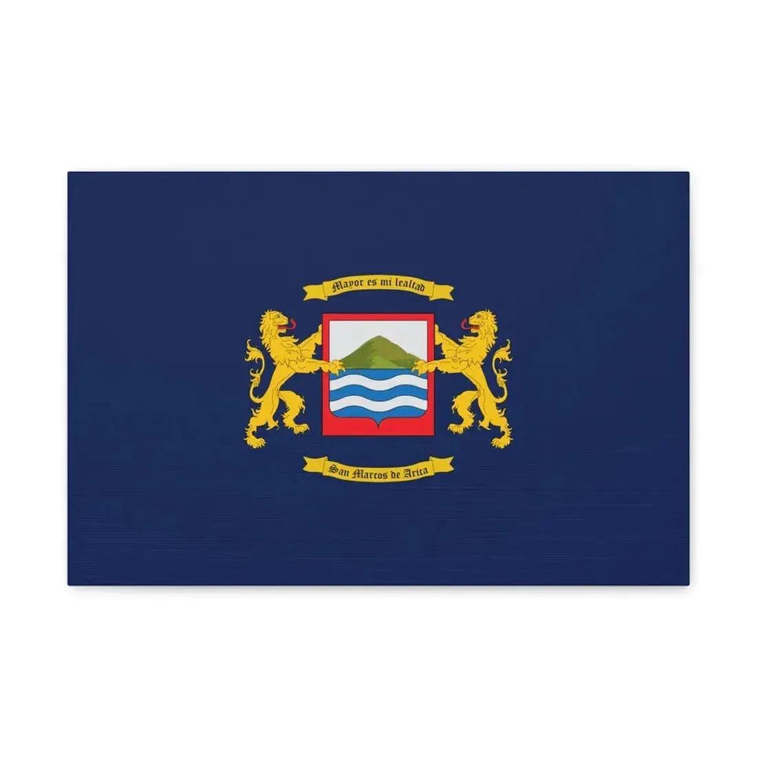 Flag of Arica Chile - Canvas Wall Art 18″ x 12″ 1.25" - The Sticker Space