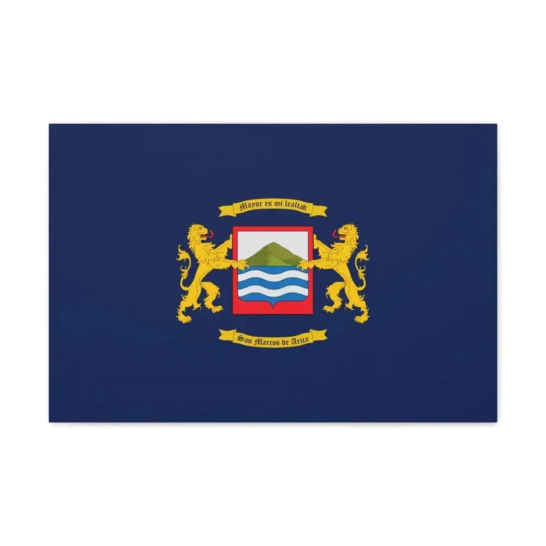 Flag of Arica Chile - Canvas Wall Art 24″ x 16″ 1.25" - The Sticker Space