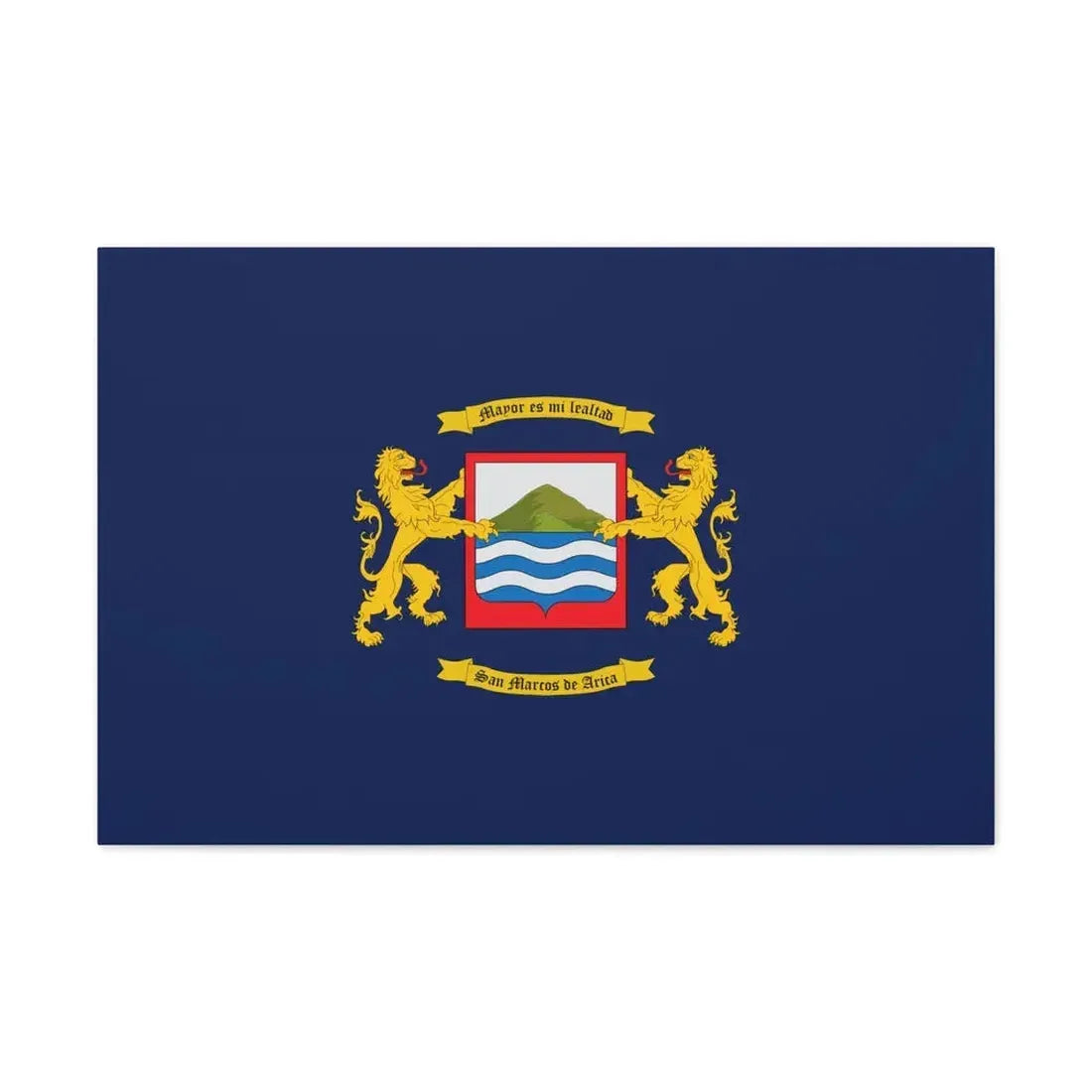 Flag of Arica Chile - Canvas Wall Art 30" x 20" 1.25" - The Sticker Space