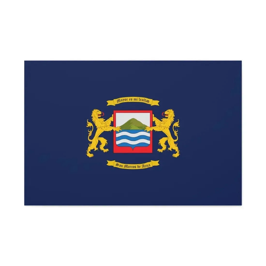 Flag of Arica Chile - Canvas Wall Art 36" x 24" 1.25" - The Sticker Space