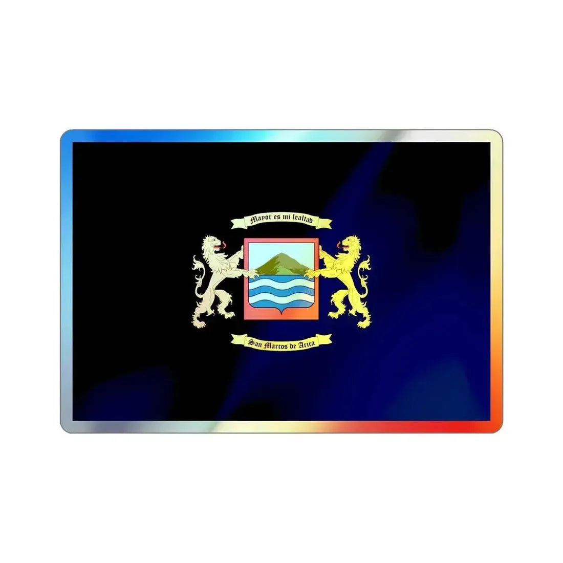 Flag of Arica Chile Holographic STICKER Die-Cut Vinyl Decal - The Sticker Space