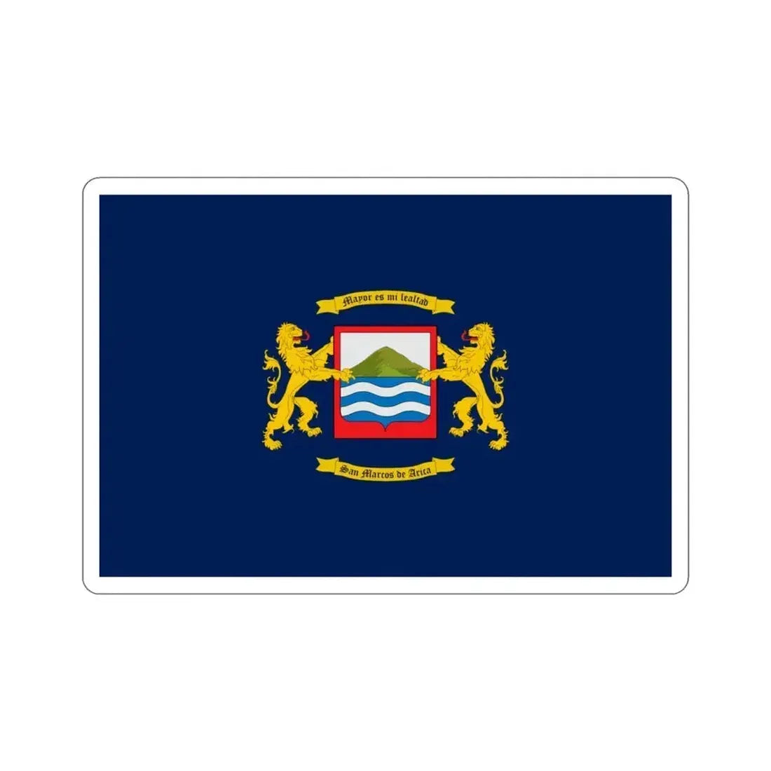 Flag of Arica Chile STICKER Vinyl Die-Cut Decal 3 Inch - The Sticker Space