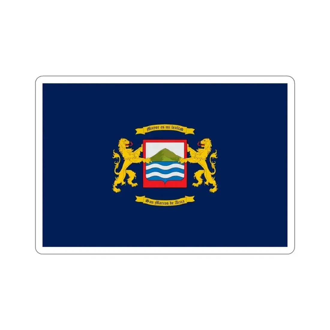 Flag of Arica Chile STICKER Vinyl Die-Cut Decal 4 Inch - The Sticker Space