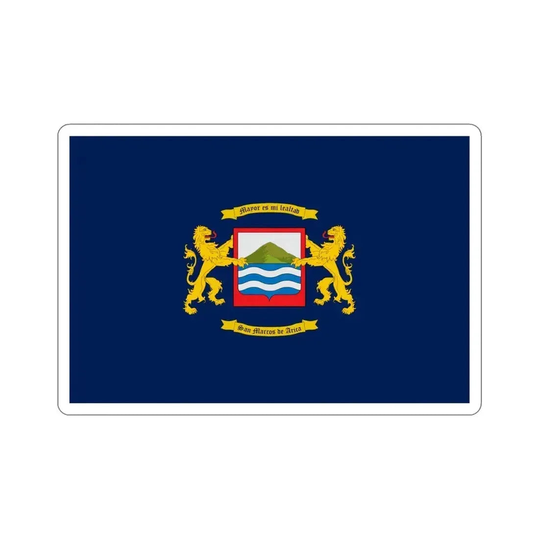 Flag of Arica Chile STICKER Vinyl Die-Cut Decal 5 Inch - The Sticker Space