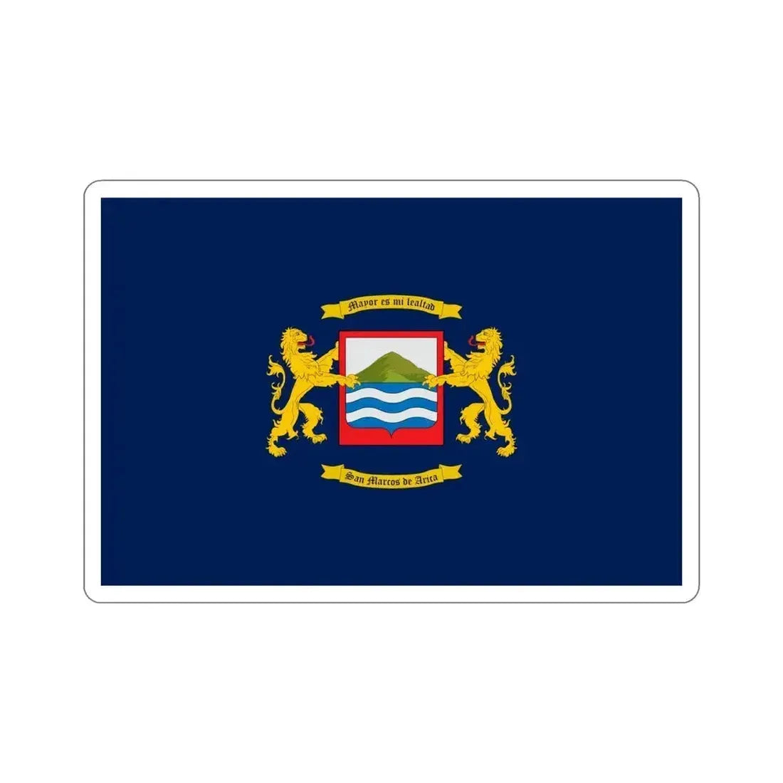 Flag of Arica Chile STICKER Vinyl Die-Cut Decal 6 Inch - The Sticker Space