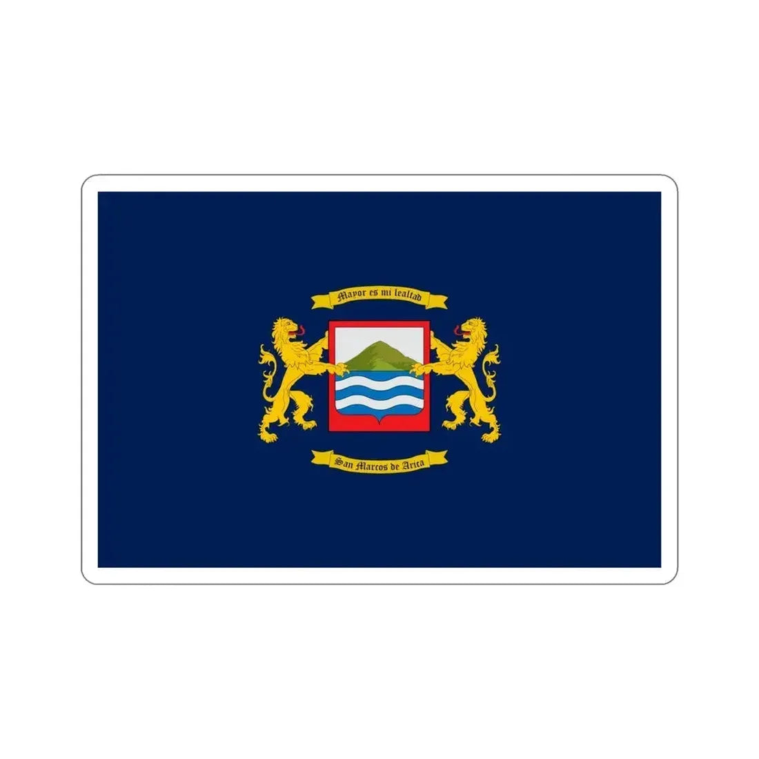 Flag of Arica Chile STICKER Vinyl Die-Cut Decal 6 Inch - The Sticker Space