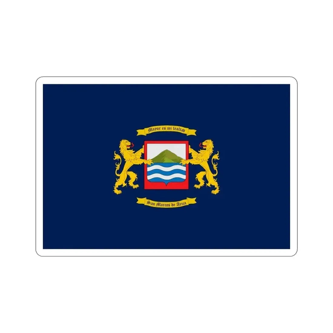 Flag of Arica Chile STICKER Vinyl Die-Cut Decal - The Sticker Space