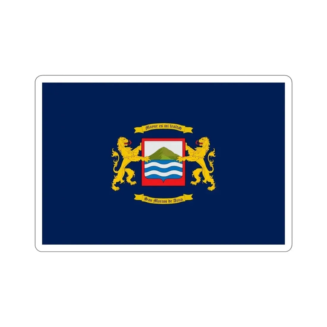 Flag of Arica Chile STICKER Vinyl Die-Cut Decal - The Sticker Space