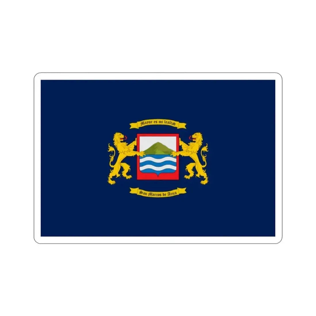 Flag of Arica Chile STICKER Vinyl Die-Cut Decal - The Sticker Space