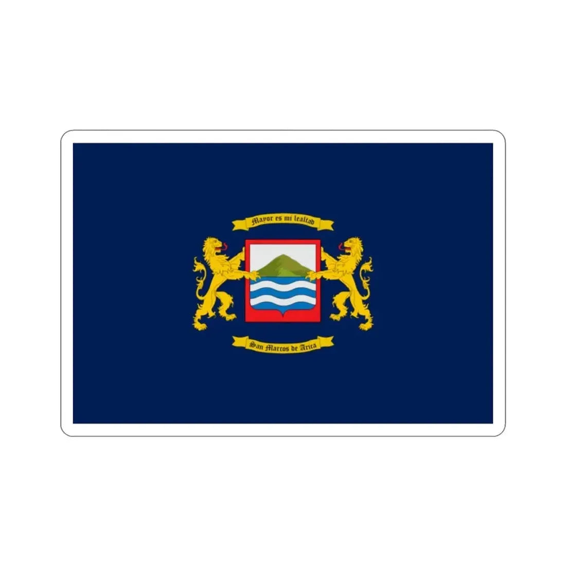 Flag of Arica Chile STICKER Vinyl Die-Cut Decal - The Sticker Space