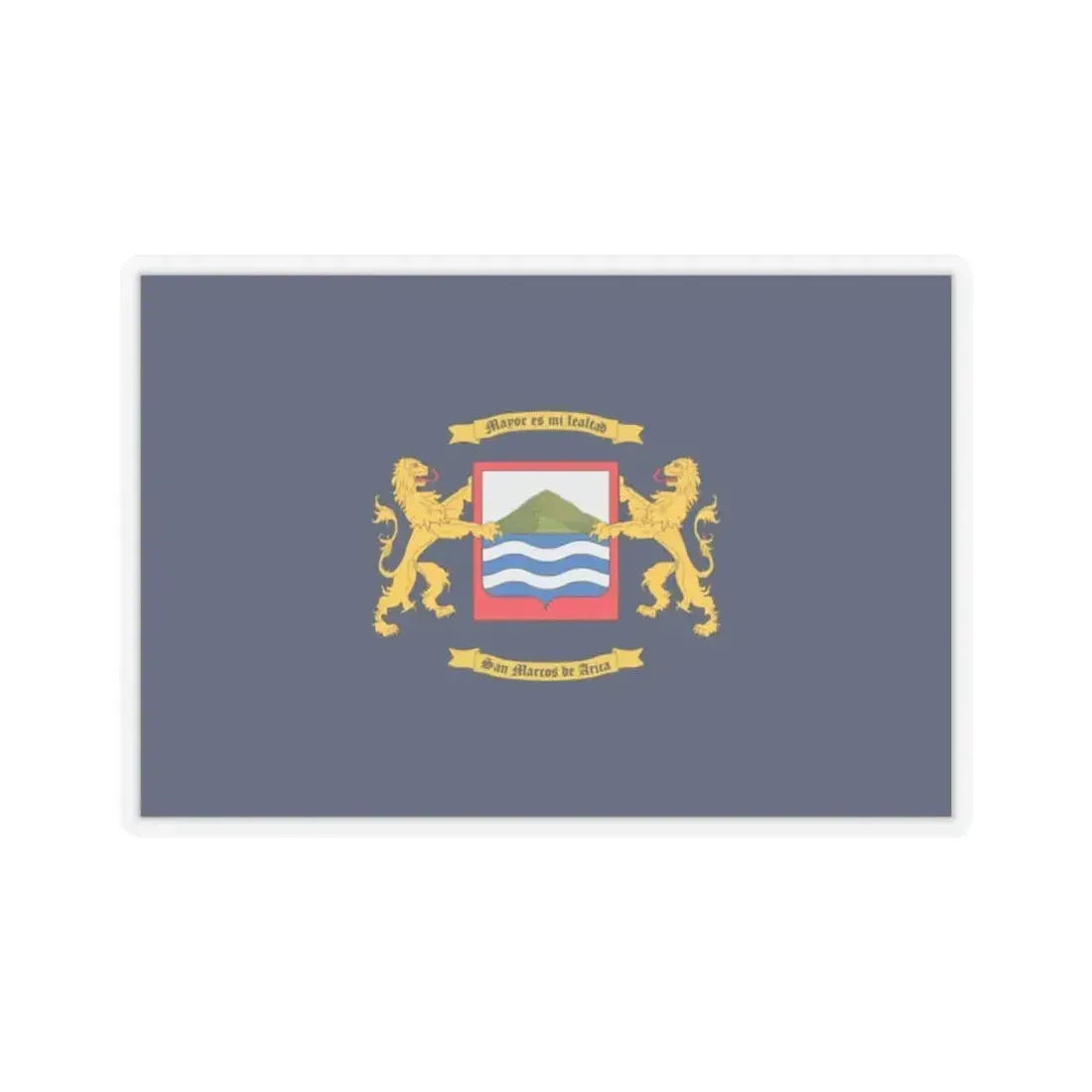 Flag of Arica Chile - STICKER Vinyl Kiss-Cut Decal 2 Inch Transparent - The Sticker Space