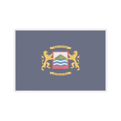 Flag of Arica Chile - STICKER Vinyl Kiss-Cut Decal 6 Inch Transparent - The Sticker Space