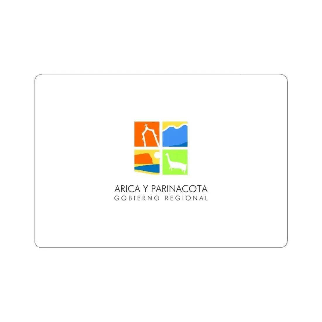 Flag of Arica y Parinacota Chile (Chile) STICKER Vinyl Kiss-Cut Decal 6 Inch White - The Sticker Space
