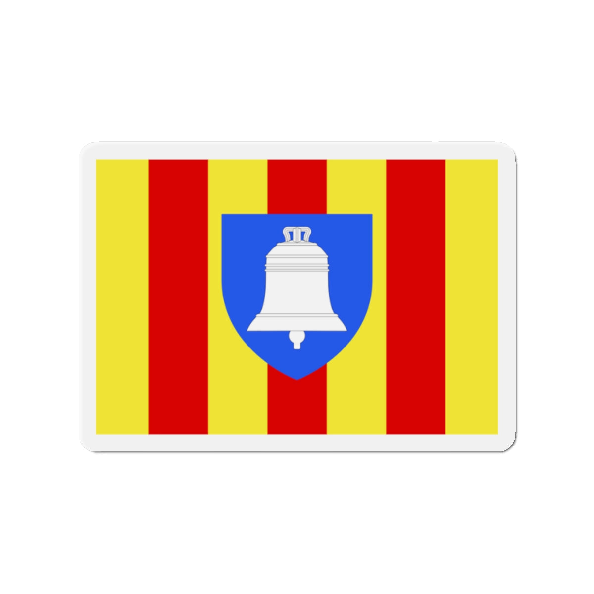 Flag of Ariège France 2 - Die-Cut Magnet-2" x 2"-The Sticker Space