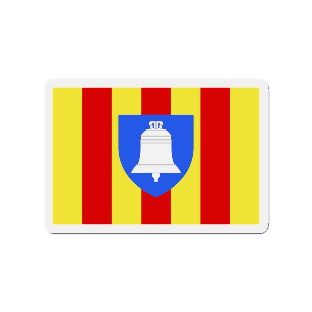 Flag of Ariège France 2 - Die-Cut Magnet-3" x 3"-The Sticker Space