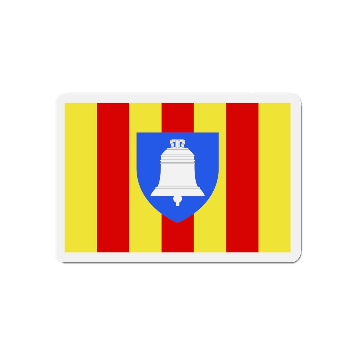 Flag of Ariège France 2 - Die-Cut Magnet-5" x 5"-The Sticker Space