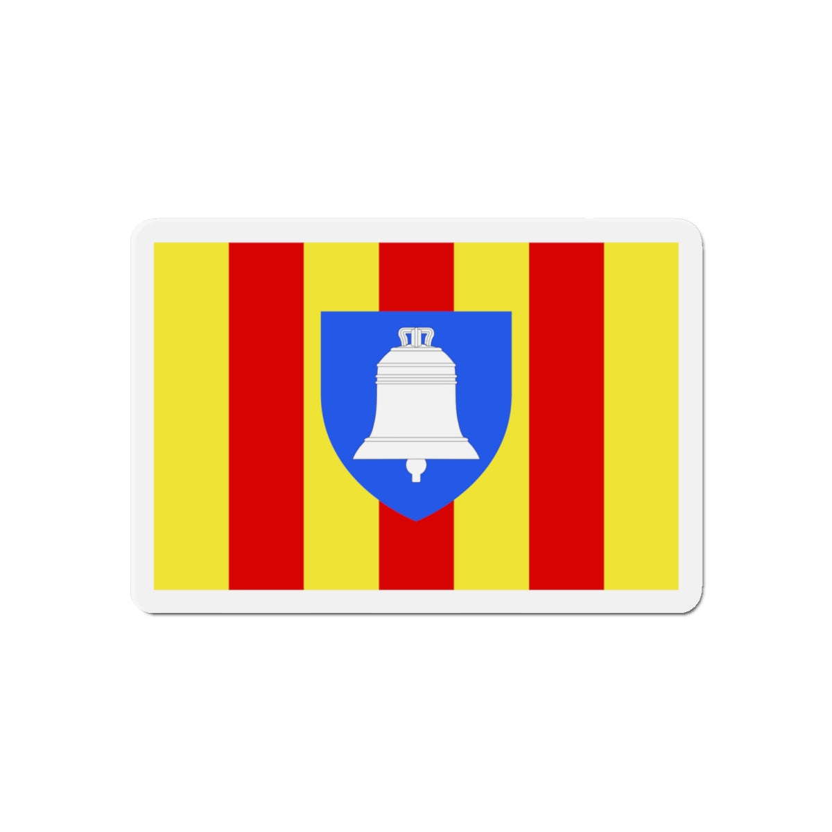 Flag of Ariège France 2 - Die-Cut Magnet-6 × 6"-The Sticker Space