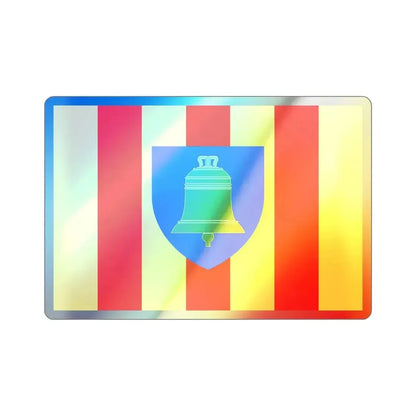 Flag of Ariège France 2 Holographic STICKER Die-Cut Vinyl Decal 5 Inch - The Sticker Space