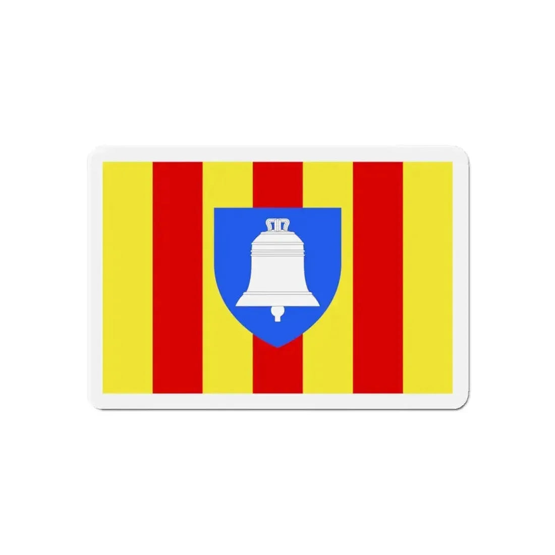 Flag of Ariège France 2 - Refrigerator Magnet 6 Inch - The Sticker Space