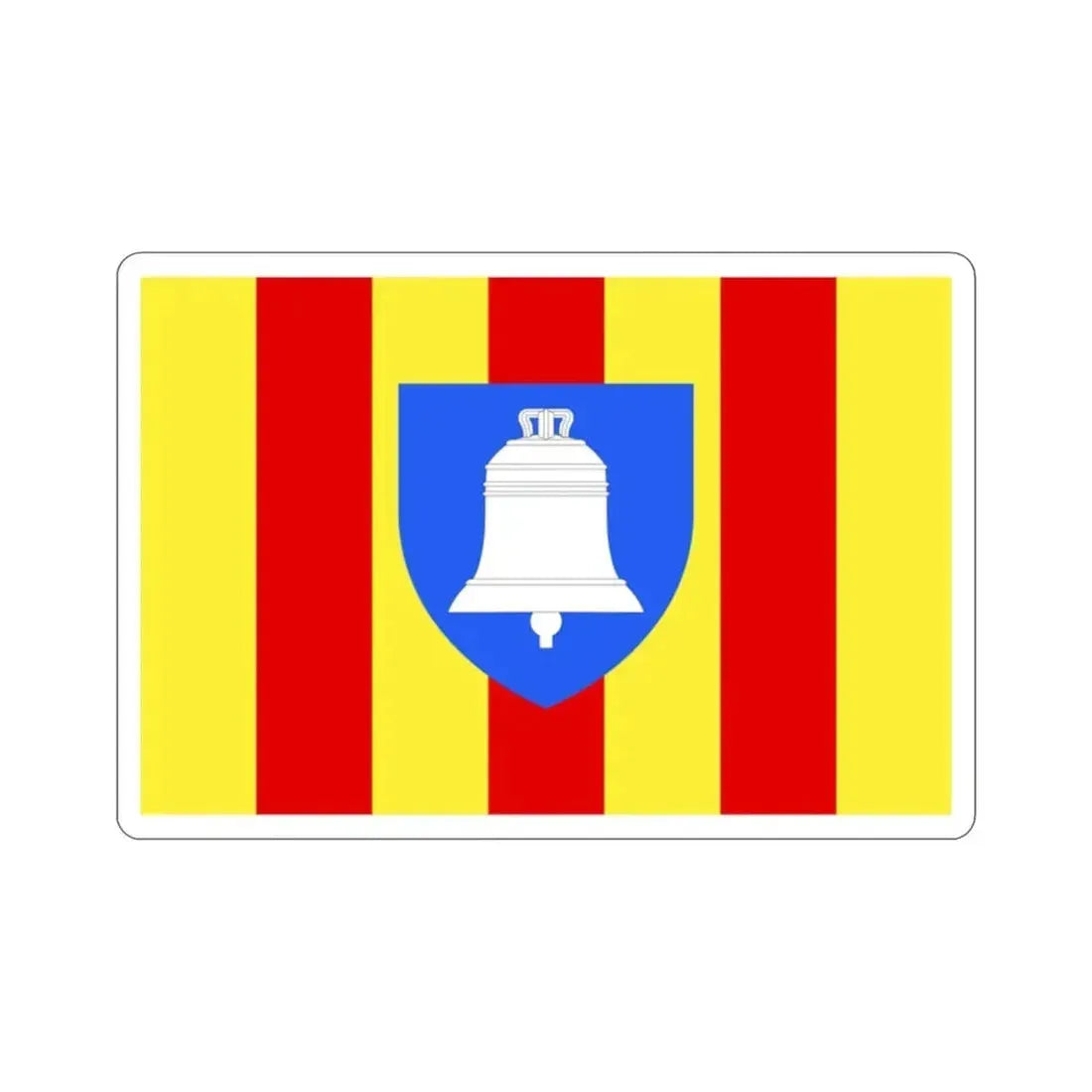 Flag of Ariège France 2 STICKER Vinyl Die-Cut Decal 2 Inch - The Sticker Space