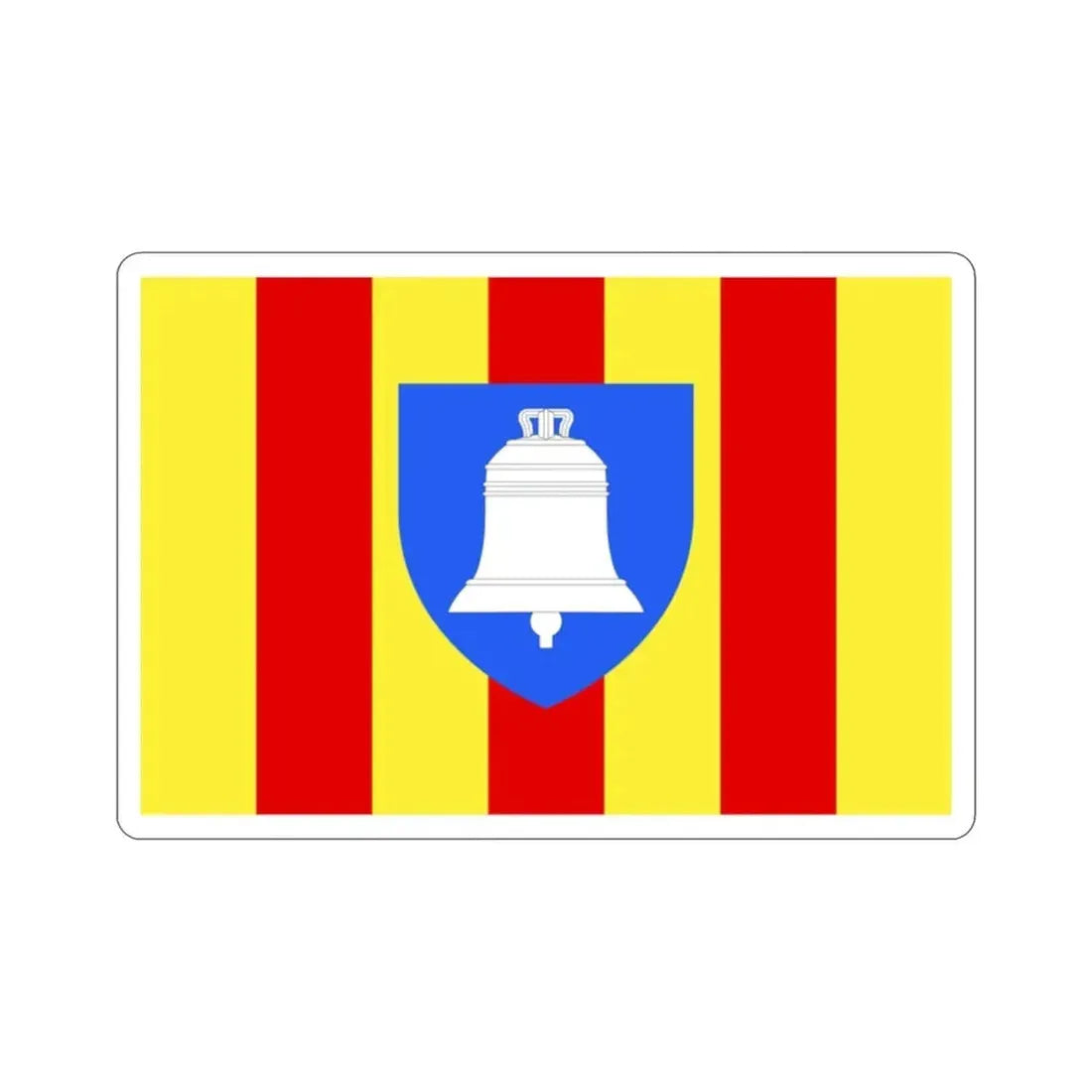 Flag of Ariège France 2 STICKER Vinyl Die-Cut Decal 2 Inch - The Sticker Space