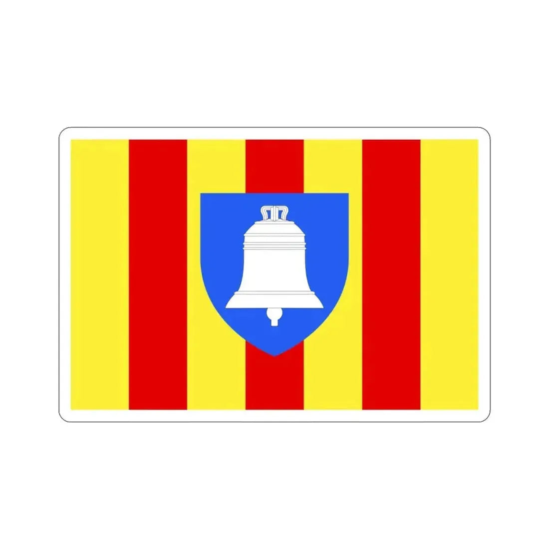 Flag of Ariège France 2 STICKER Vinyl Die-Cut Decal 3 Inch - The Sticker Space