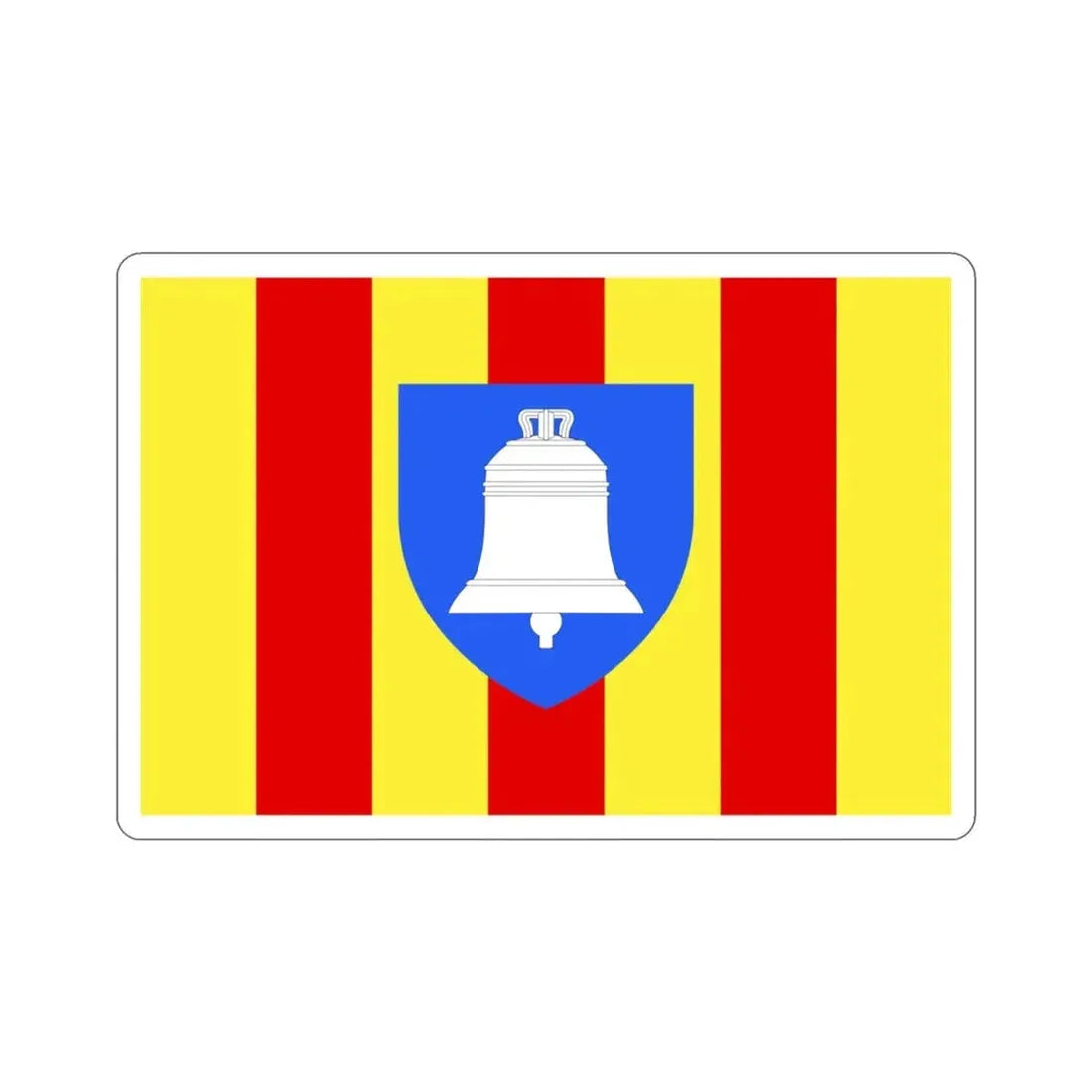 Flag of Ariège France 2 STICKER Vinyl Die-Cut Decal 3 Inch - The Sticker Space