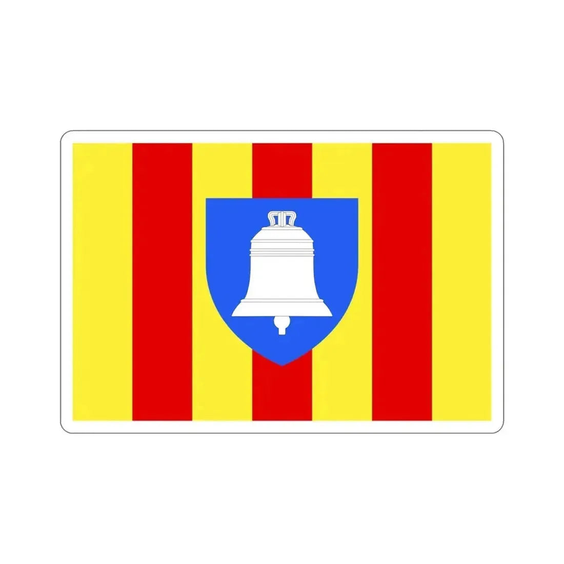 Flag of Ariège France 2 STICKER Vinyl Die-Cut Decal 4 Inch - The Sticker Space