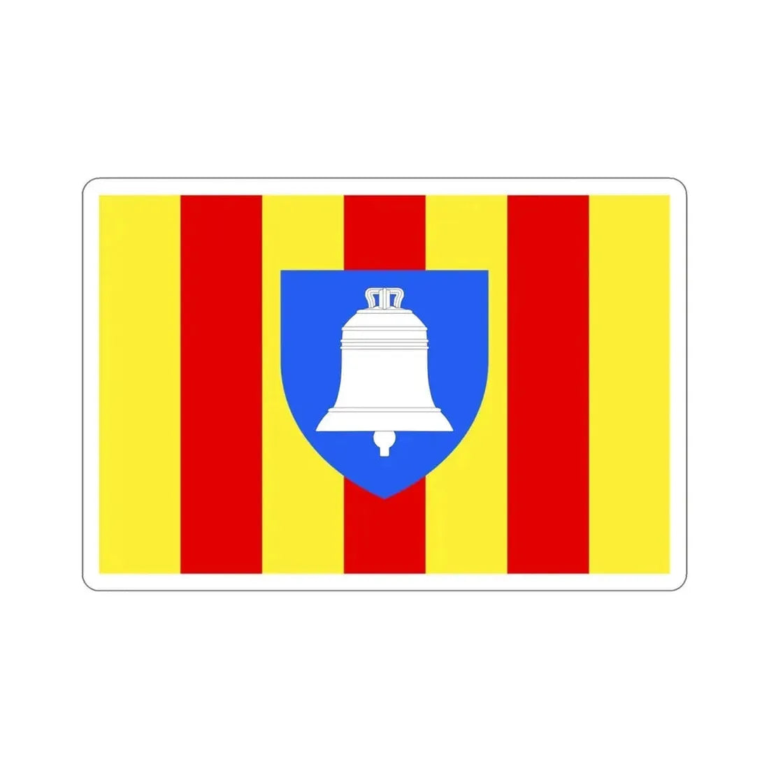 Flag of Ariège France 2 STICKER Vinyl Die-Cut Decal 4 Inch - The Sticker Space