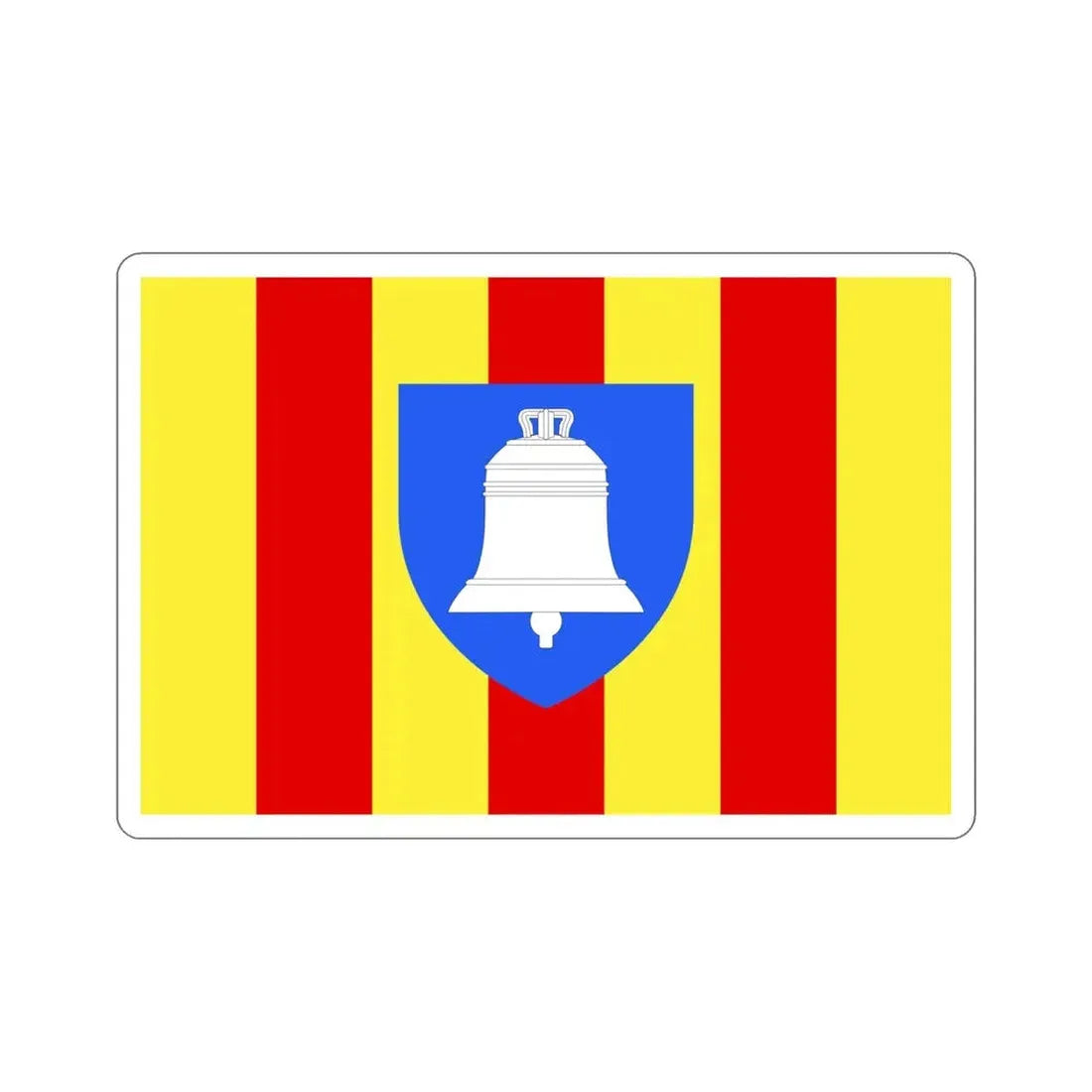 Flag of Ariège France 2 STICKER Vinyl Die-Cut Decal 5 Inch - The Sticker Space