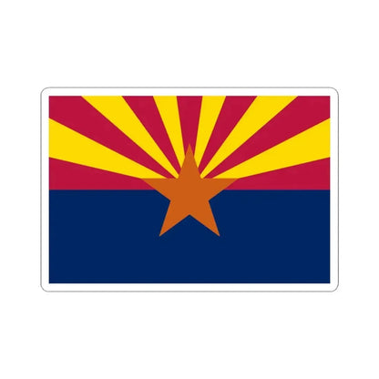 Flag of Arizona 3-2 (United States) STICKER Vinyl Kiss-Cut Decal 3 Inch White - The Sticker Space