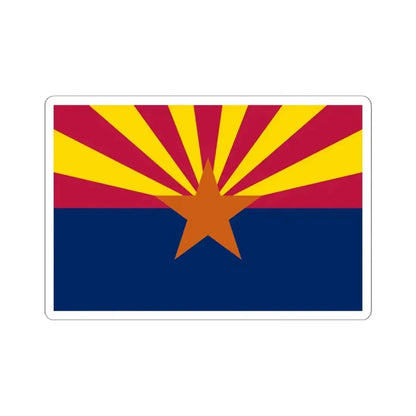 Flag of Arizona 3-2 (United States) STICKER Vinyl Kiss-Cut Decal 6 Inch White - The Sticker Space