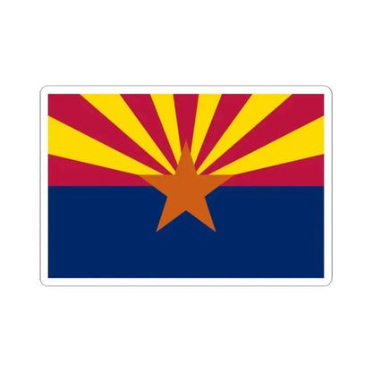 Flag of Arizona (United States) STICKER Vinyl Kiss-Cut Decal 2 Inch White - The Sticker Space