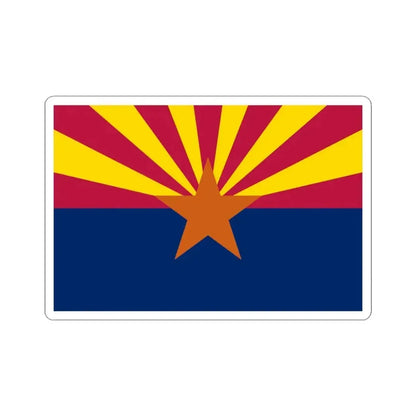 Flag of Arizona (United States) STICKER Vinyl Kiss-Cut Decal 3 Inch White - The Sticker Space