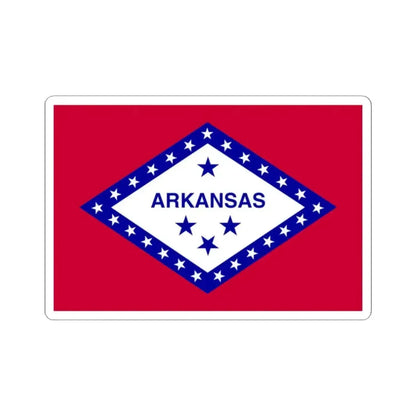 Flag of Arkansas 1924-2011 (United States) STICKER Vinyl Kiss-Cut Decal 2 Inch White - The Sticker Space