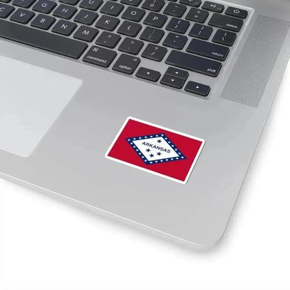 Flag of Arkansas (United States) STICKER Vinyl Kiss-Cut Decal - The Sticker Space