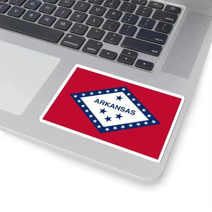 Flag of Arkansas (United States) STICKER Vinyl Kiss-Cut Decal - The Sticker Space