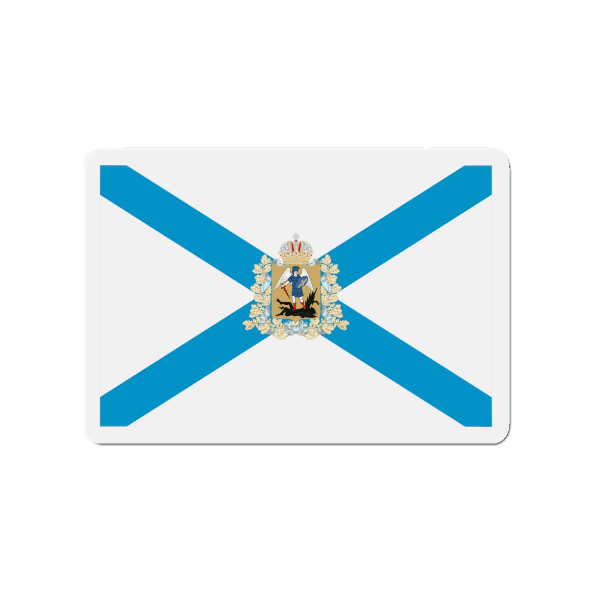 Flag of Arkhangelsk Oblast Russia - Die-Cut Magnet-3" x 3"-The Sticker Space