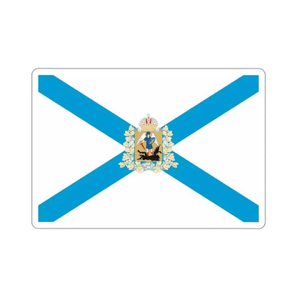 Flag of Arkhangelsk Oblast Russia STICKER Vinyl Die-Cut Decal 5 Inch - The Sticker Space