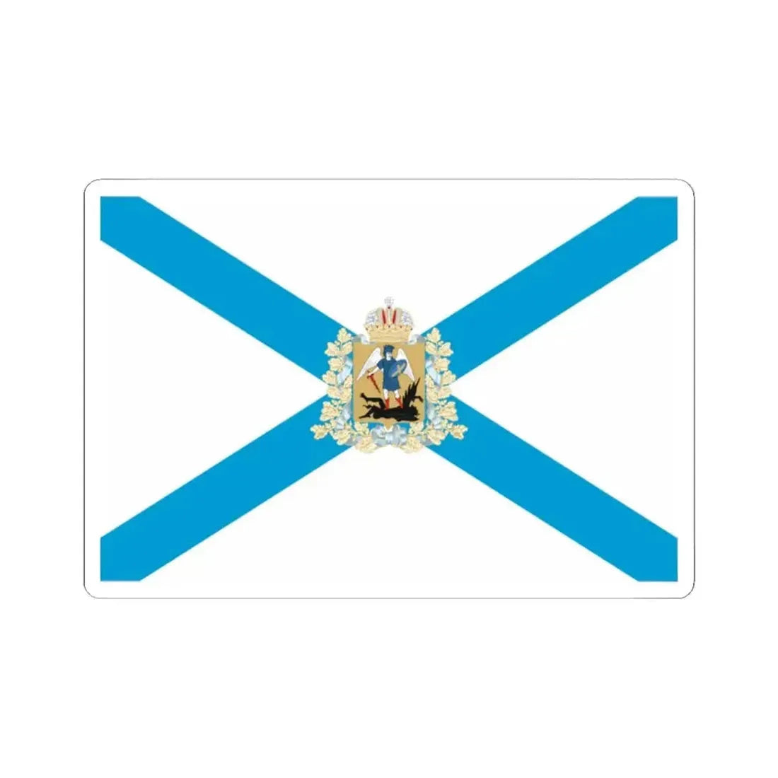 Flag of Arkhangelsk Oblast Russia - STICKER Vinyl Kiss-Cut Decal 2 Inch White - The Sticker Space