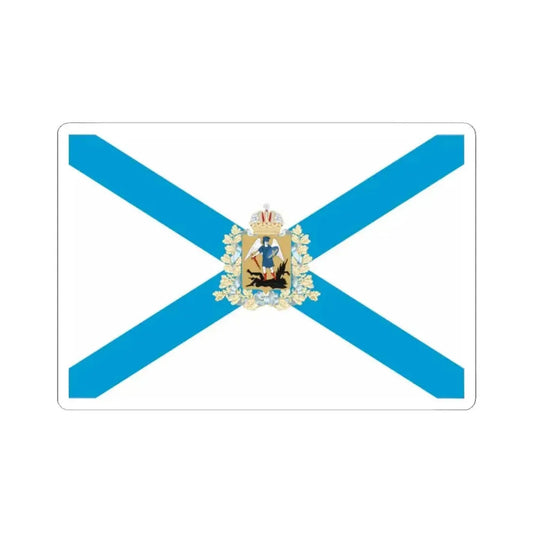 Flag of Arkhangelsk Oblast Russia - STICKER Vinyl Kiss-Cut Decal 2 Inch White - The Sticker Space