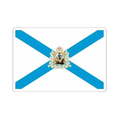 Flag of Arkhangelsk Oblast Russia - STICKER Vinyl Kiss-Cut Decal 3 Inch White - The Sticker Space